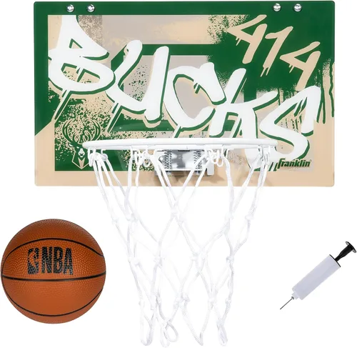 Miniatura 13 de Franklin Sports NBA Team Over the Door Aros de Baloncesto - Mini Aro de Baloncesto Interior para Niños + Juego de Pelota - Mini Aros para Fanáticos