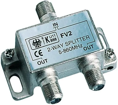 Glomex 2 Way Splitter TV - TV o TV - Fm - V9147