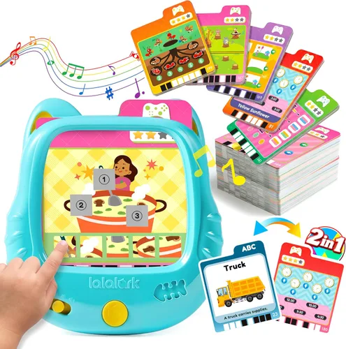 Tarjetas parlantes educativas lalalark para niños de 3, 4, 5 años, juguetes de aprendizaje para niños con 136 palabras visuales y 64 juegos, juguete