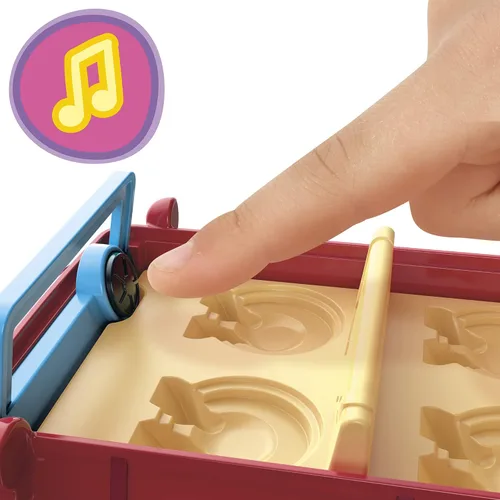 Miniatura 5 de Peppa Pig Peppa's Adventures Peppa's Family Red Car - Juguete preescolar, efectos de habla y sonido, incluye 2 figuras, para edades de 3 años