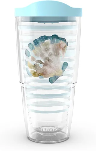Miniatura 24 de Tervis Traveler - Vaso aislado de triple pared Sara Berrenson de algas marinas profundas mantiene las bebidas frías y calientes, 20 onzas, acero