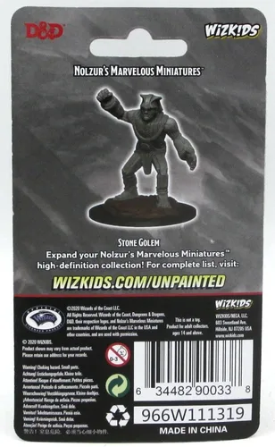 Miniatura 2 de Las maravillosas miniaturas de D&D Nolzur - Golem de piedra