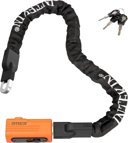 Miniatura 13 de Cerradura de Cadena de Bicicleta de 3 pies/4 pies/5 pies de Alta Resistencia, Cerradura de Cadena de Bicicleta Antirrobo de 8 mm/10 mm de Grosor