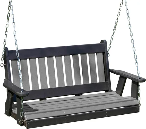 Miniatura 9 de Columpio de polietileno de polietileno de alta densidad de polietileno (PDPE) resistente y duradero, fabricado en Estados Unidos, fabricado en Amish