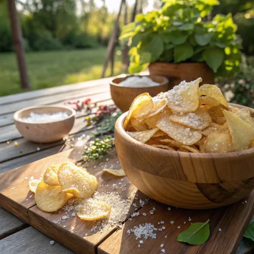 Miniatura 5 de Papas fritas Kettle Brand con sal marina y vinagre, sin gluten y sin transgénicos, bolsa de 7.5 oz