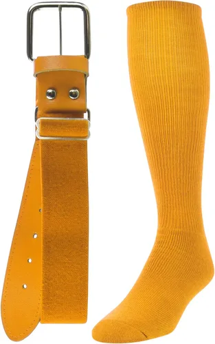 Miniatura 17 de TCK Combo de calcetines y cinturón de béisbol o sóftbol, tallas para jóvenes y adultos para niños y niñas, hombres y mujeres Escarlata