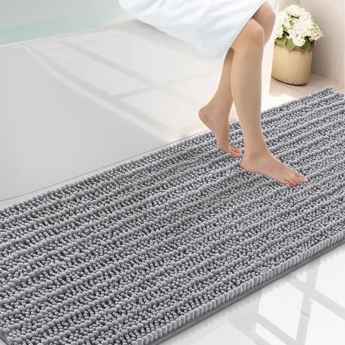 Miniatura 199 de Smiry Alfombras de Baño 24x16 pulgadas, Alfombras de Baño de Chenilla Extra Suaves y Absorbentes, Respaldo de Goma Antideslizante, Lavable a Máquina