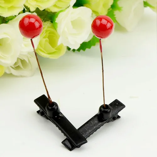 Miniatura 6 de BinaryABC Pinza para el cabello de brotes de frijoles, horquillas para el cabello de plantas, pasador de hierba, accesorios para el cabello