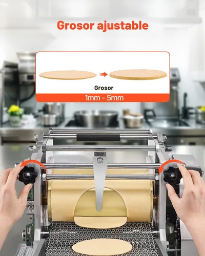 Miniatura 3 de VEVOR Máquina Eléctrica para Hacer Tortillas, Máquina Automática para Hacer Tortillas de Maíz con Revestimiento Antiadherente y Dos Moldes