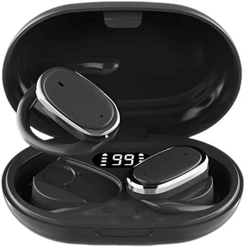 Auriculares inalámbricos, auriculares de oído abierto, auriculares de sonido panorámico de 360 grados, DT4.0 sin pérdida de sonido, conducción de