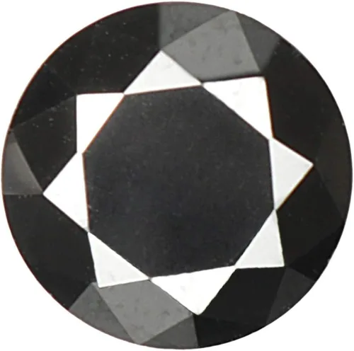 GEMHUB Diamante de moissanita negro de 2.60 quilates redondo de corte brillante hermoso para la fabricación de joyas, Gema, Moissanita