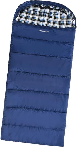 Miniatura 16 de REDCAMP Saco de dormir de franela para adultos, cómodos sacos de dormir de algodón para campamento, mochileros, senderismo, con capucha desmontable