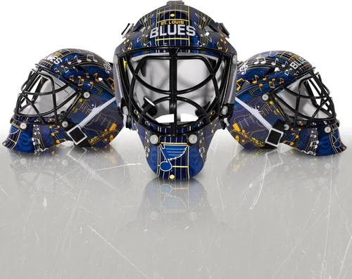 Miniatura 6 de Franklin Sports mini máscara para portero con logo de la NHL