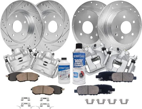 Miniatura 81 de Detroit Axle - 4 rotores de freno para Chevrolet Cruze 2014 2015 [modelos de motores de gas] Rotores de freno de disco perforados y ranurados