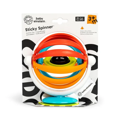 Miniatura 9 de Baby Einstein Sticky Spinner - Juguete de actividades para silla alta sin BPA, a partir de 3 meses Spinner pegajoso