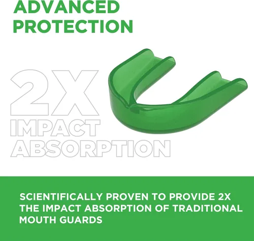 Miniatura 2 de Protector bucal deportivo Delta Dental - Aceptado por la ADA - 2 veces la absorción de impacto - Funciona con brackets - Aqua 2X impact absorption