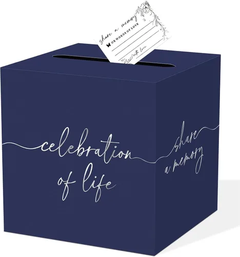 Miniatura 25 de QISOLIY Caja Negra para Tarjetas Cajas de Tarjetas de Boda para Recepción Portador de Caja de Tarjetas de Regalo Caja de Dinero para Graduaciones