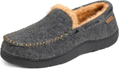 Miniatura 13 de Zigzagger - Pantuflas estilo mocasín de microgamuza y espuma viscoelástica, para hombre