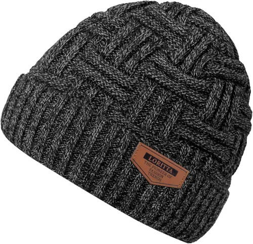 Miniatura 8 de Loritta Gorro de invierno cálido de punto grueso y holgado para hombre