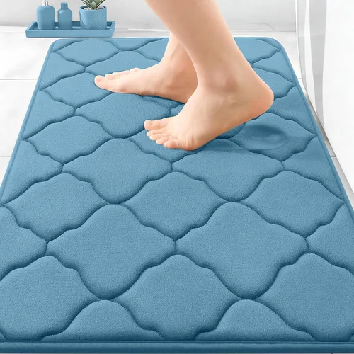 Miniatura 347 de OLANLY Alfombra de Baño de Espuma Viscoelástica de 24 x 16 pulgadas, Ultra Suave y Absorbente, Alfombras de Baño Antideslizantes, Cómodas, Lavables