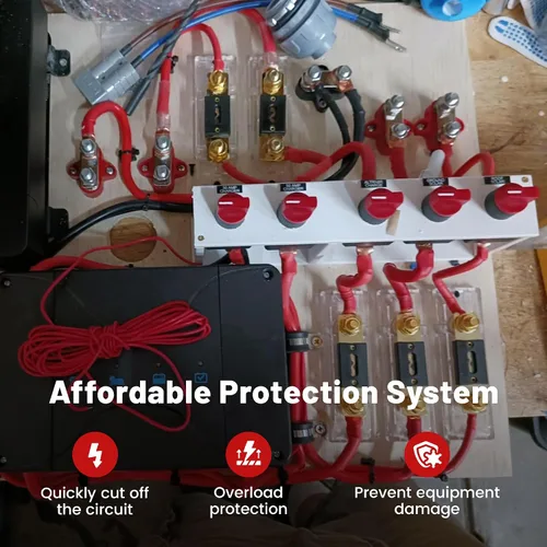 Miniatura 4 de RED WOLF Soporte de fusible ANL de audio para automóvil con fusible de 300 A para motor de arrastre, ATV, remolque, inversores, amplificador