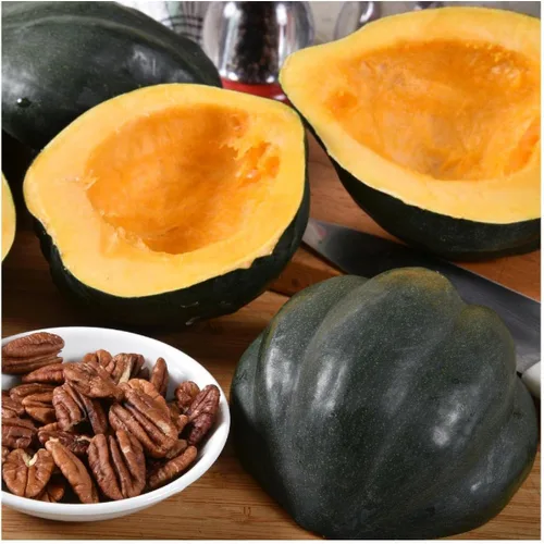 Miniatura 3 de Everwilde Farms - Semillas orgánicas de calabaza de invierno de bellota King de 1 onza - Paquete Gold Vault