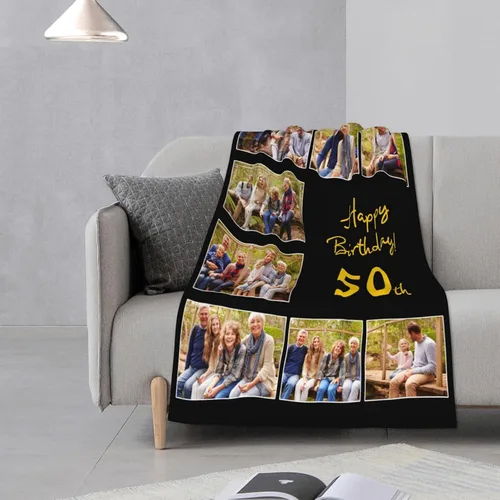 Miniatura 4 de JCETUNO Regalos personalizados de San Valentín para él y ella, mantas personalizadas con foto, mantas de fotos personalizadas, mantas de fotos