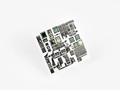 Miniatura 6 de Red Fox Studio RFSQS-35025 1/35 AH-64E Apache Helicopter Panel de instrumentos de acrílico 3D (para Takom)