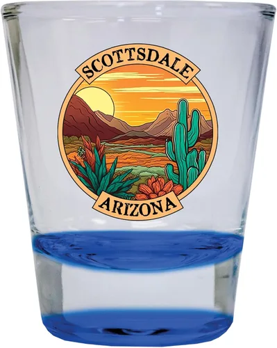 Miniatura 6 de Scottsdale Arizona Design A Souvenir - Vaso de chupito redondo transparente de 1.5 onzas Claro Individual