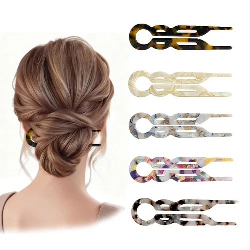 Miniatura 9 de 5 horquillas de pelo francés Prestige en forma de U para mujer, pinzas decorativas para el cabello, horquillas para peinar, pinzas de sujeción