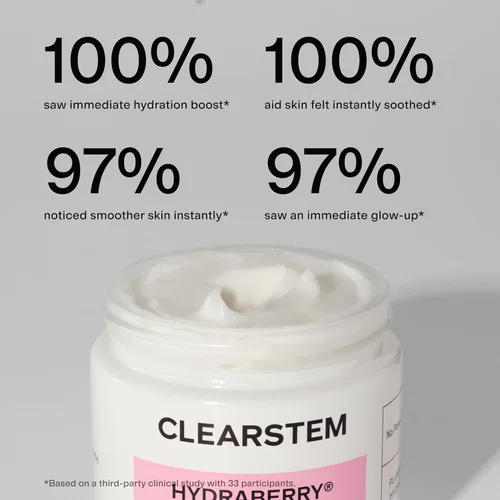 Miniatura 5 de CLEARSTEM HYDRABERRY - Máscara facial hidratante para mujer, máscara de noche para dormir para mujeres con ceramidas, árnica y magnesio PCA