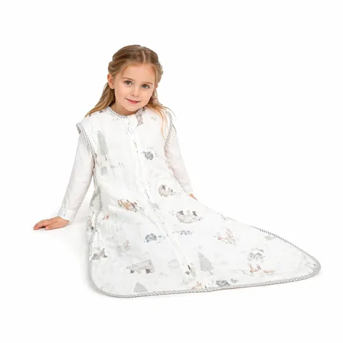 Miniatura 4 de Saco de dormir para niños pequeños (2-3T) ligero de algodón de 0.5 tog para verano, manta de verano para bebé, saco de dormir para bebé, delgado