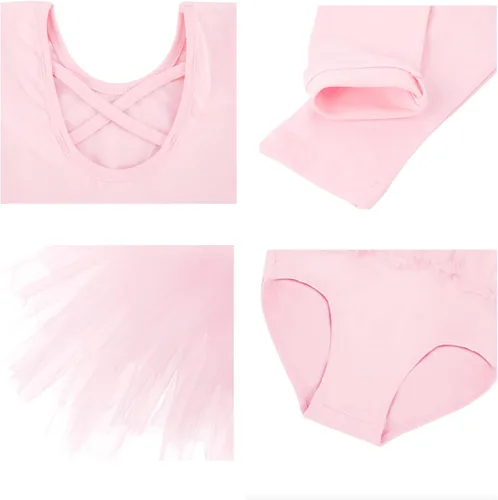 Miniatura 5 de EASTBUDDY Ballet Dress for Girls,Toddler Dance Leotard with Tutu Skirt Ballerina Outfit
