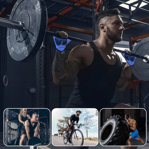 Miniatura 6 de LIONCO Guantes de entrenamiento para hombres y mujeres, guantes de levantamiento de pesas con gel transpirable acolchados de excelente agarre