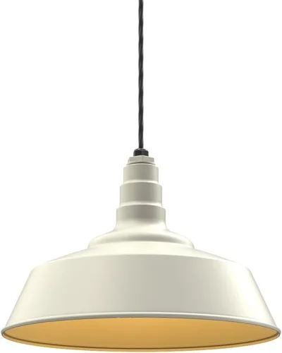 Miniatura 35 de Steel Lighting Co. Manhattan Warehouse Light Lámpara colgante montada en el techo Cúpula de 20 pulgadas Montaje al ras Luz de granero