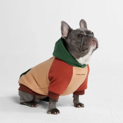Miniatura 114 de Spark Paws Sudadera con capucha para perro, suéter de primera calidad para perros pequeños, medianos y grandes Trajes cálidos para bulldogs