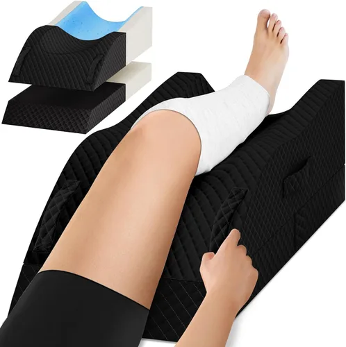 Miniatura 14 de Almohadas de elevación TranquilRelax para piernas después de cirugía, almohada de cuña de espuma viscoelástica ajustable para lesiones o descanso