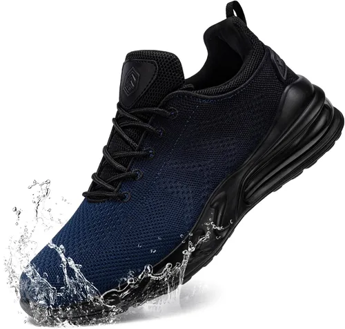 Miniatura 10 de LARNMERN Zapatillas de trabajo antideslizantes para hombre, resistentes al agua, para servicio de alimentos, zapatos trabajo antideslizantes