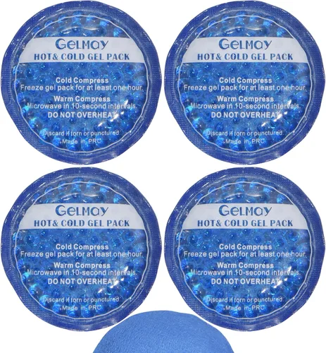 Parches de ojo de hielo para ojos hinchados, almohadilla de parche médico refrescante para ojos de gel, paquete de gel para terapia fría y caliente,