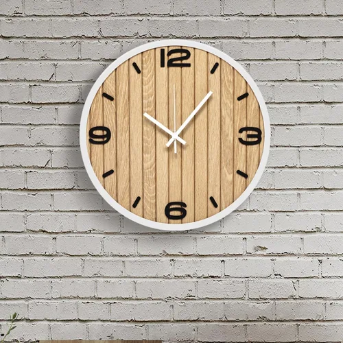 Miniatura 17 de Reloj de pared redondo de 10 pulgadas, funciona con pilas, de cuarzo, sin tictac, decorativo, analógico, para apartamento, sala de estar
