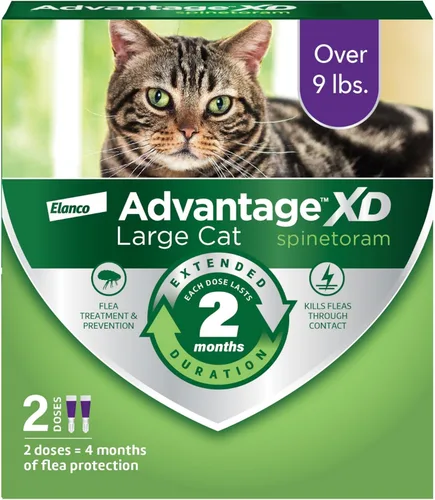 Miniatura 13 de Advantage XD - Prevención y tratamiento de pulgas para gatos pequeños 1.8-9lbs. 4 dosis tópicas, 2 meses de protección por dosis