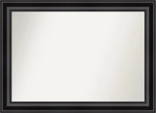 Miniatura 579 de Amanti Art Espejo personalizado, espejo de baño negro puente, espejo de pared o espejo de tocador de baño sobre el fregadero (26 x 26 pulgadas)