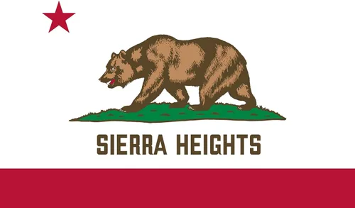 Sierra Heights California Flag Sticker Decal Mega Deal 6 Stickers for This California City or Location