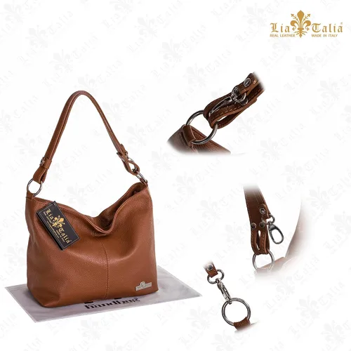 Miniatura 4 de LiaTalia Bolso Hobo de cuero italiano genuino para mujer bolso de mano de correa larga ajustable EMMY