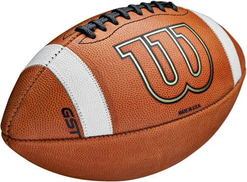 Miniatura 4 de Wilson GST1003 Juego de cuero de fábrica de fútbol defecto/imperfección - Tamaño oficial, marrón
