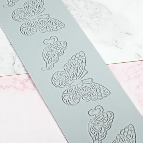 Miniatura 8 de Molde de encaje de silicona Love para pastel, tapete de impresión de fondant, tapete de encaje con patrón de corazón para decoración de tartas, día