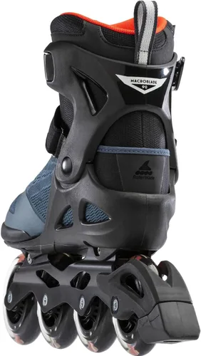 Miniatura 6 de Rollerblade Macroblade 90 Patines en línea de fitness para hombres adultos, Azul Orión/Naranja Picante, Patines en línea de rendimiento
