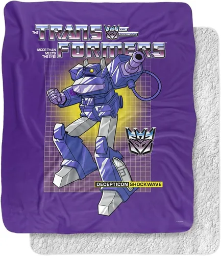 Miniatura 10 de Transformers Bumblebee Silky Touch Sherpa Back Manta súper suave