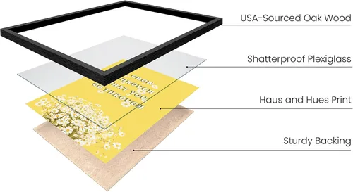 Miniatura 28 de Haus and Hues Arte de pared amarillo – Pósteres estéticos con cita para adolescentes, pósteres estéticos para dormitorio, niñas, impresión artística