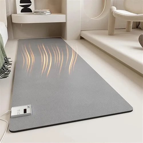 Alfombras térmicas para suelo – Alfombra eléctrica con calefacción eléctrica, calentador de alfombra de área, con termostato ajustable de 60